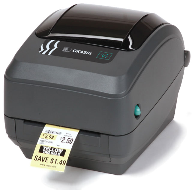 Printer Barcode เครื่องพิมพ์บาร์โค้ด Zebra รุ่น GK420